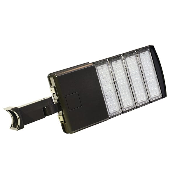 Wall Mounted Street Lighting 150W 200W LED Shoebox Light for Round Square Pole 
