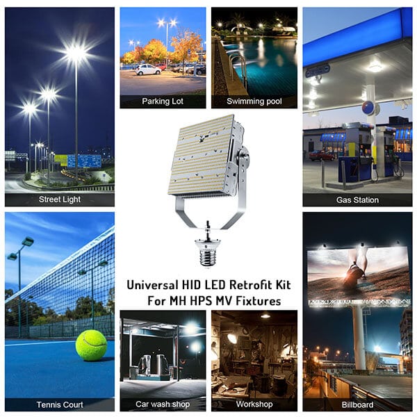 150 watt HID LED parking lot light retrofit