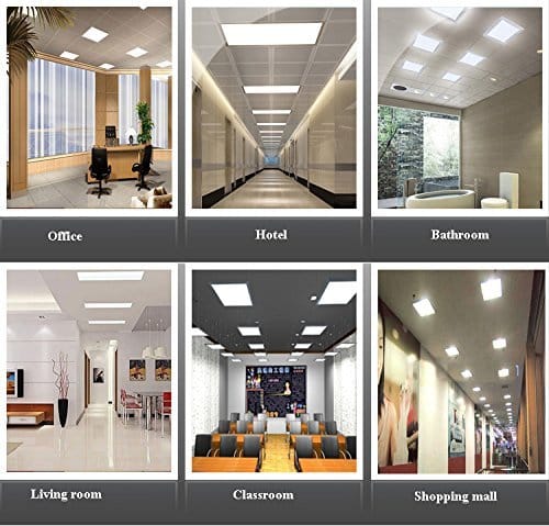 Led Panel Light 2x4 50w Dimmable Drop Ceiling Fixtures Chiuer - Led Flat Panel Drop Ceiling Lights
