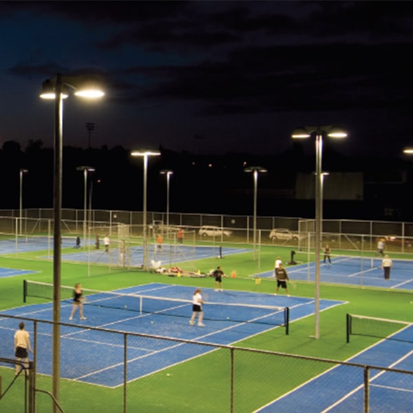 tennis court LED pole lighting