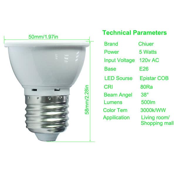 LED E26 light bulb