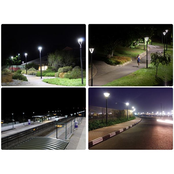 60W 100W 150W LED Pole Light Post Top Fixture Parking Lot Yard Street Lamps US 