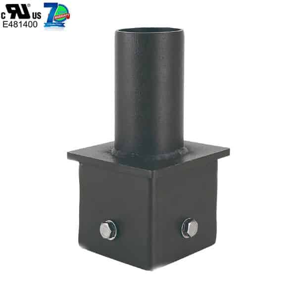 4" square to round adapter