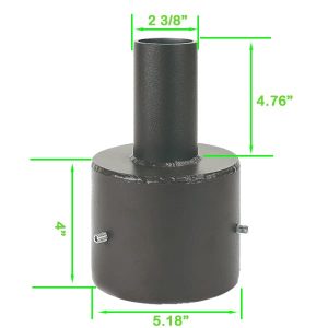 5 inch round tenon adapter