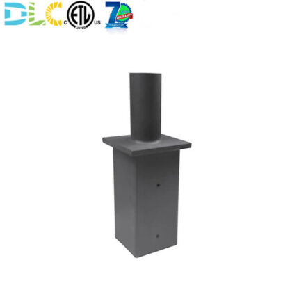square to round light pole adapter