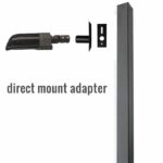 direct mount adapter for square light pole