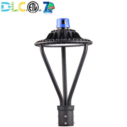 LED garden post lights with photocell