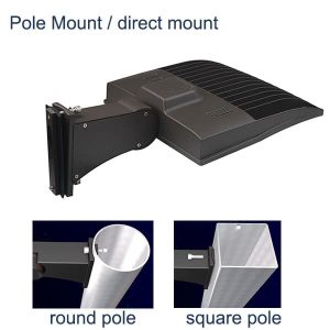 led shoebox light 480v pole mount fixtures