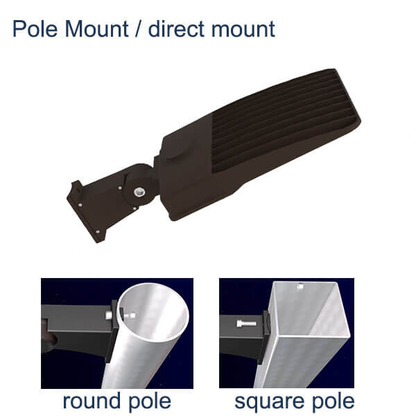 pole mount led shoebox light 150w