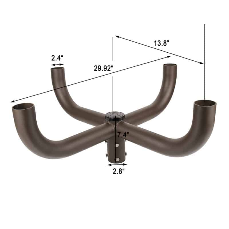 quad bull horn mount bracket