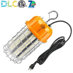 80W Portable LED Temporary Work Light Construction SiteJob Basement Hanging Lamp 