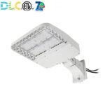 white 150w LED shoebox light direct mount