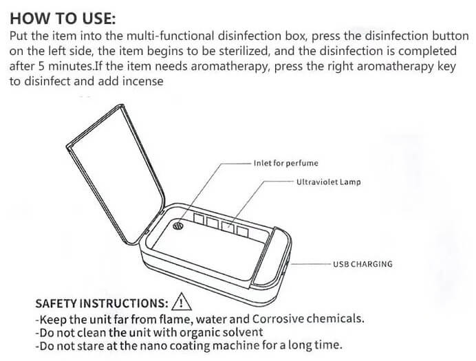 UVC cell phone sterilizer
