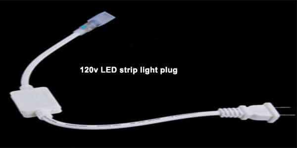 120v LED strip light plug