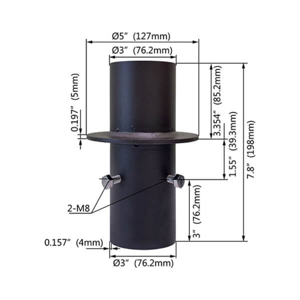 5 inch to 3 inch reducer