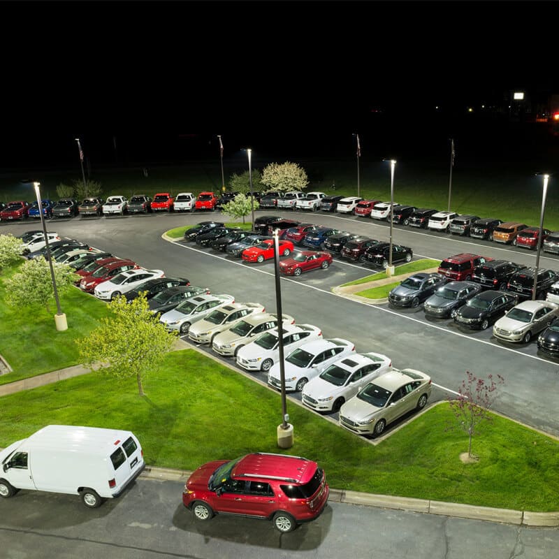 outdoor parking lot lights