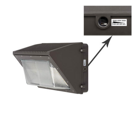 Power switchable led wall pack 120w